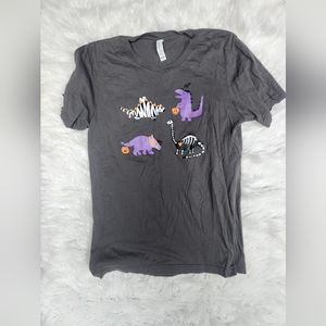 June + Grey Women's Halloween Dino tee Medium